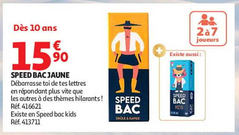SPEED BAC JAUNE
