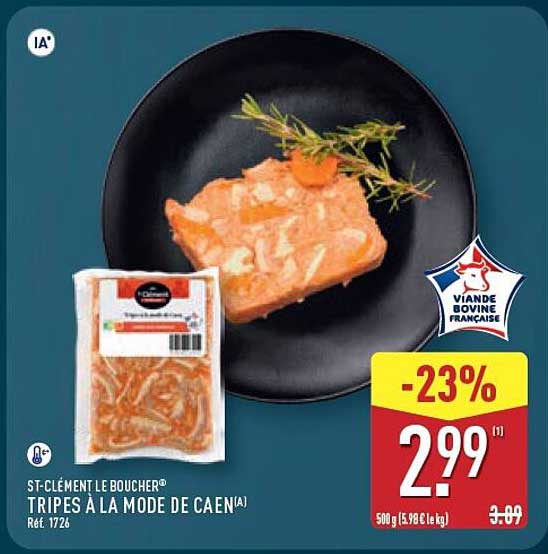 ST-CLEMENT LE BOUCHER TRIPES À LA MODE DE CAEN