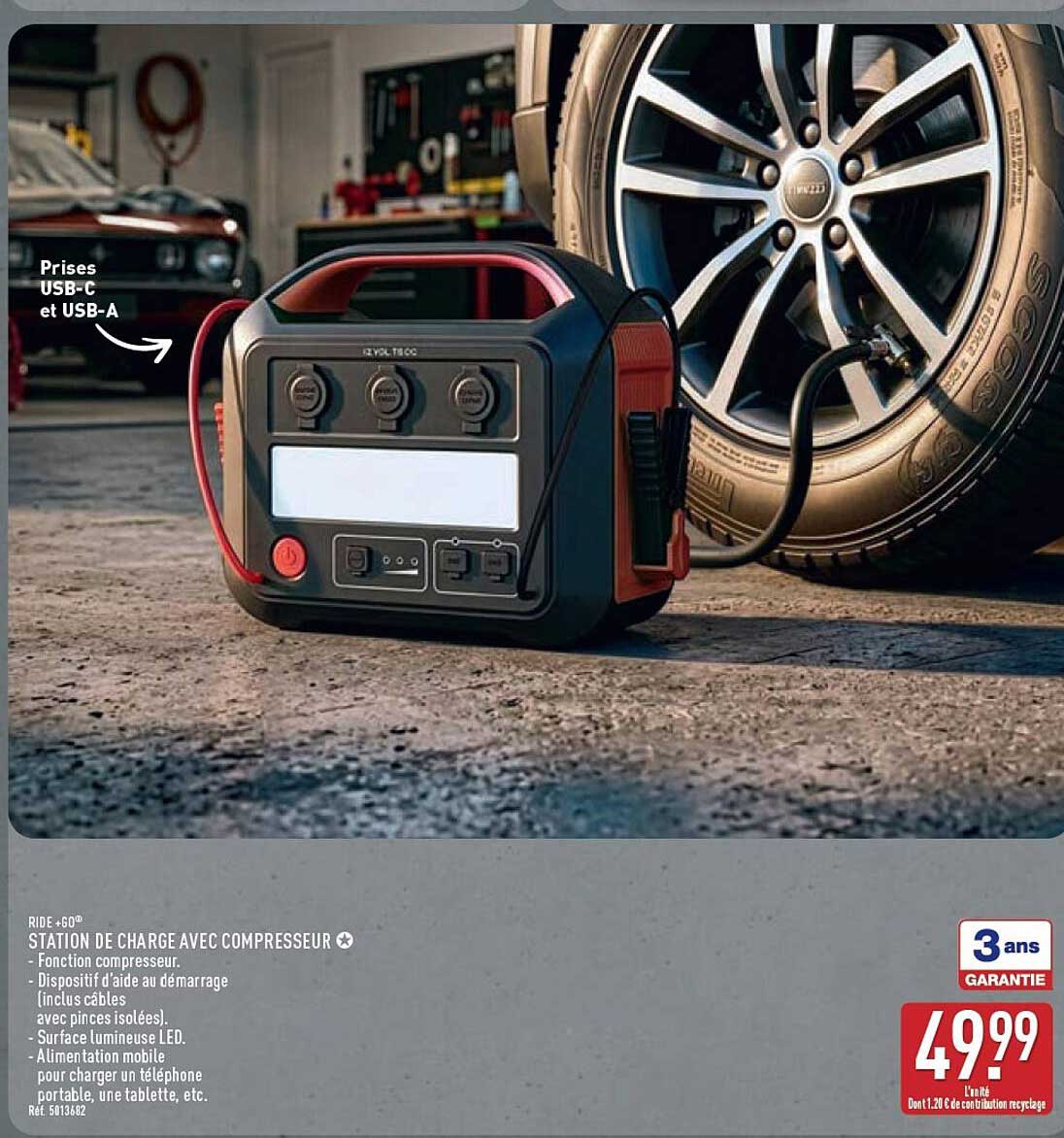 STATION DE CHARGE AVEC COMPRESSEUR
