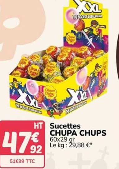 Sucettes CHUPA CHUPS 60x29 gr