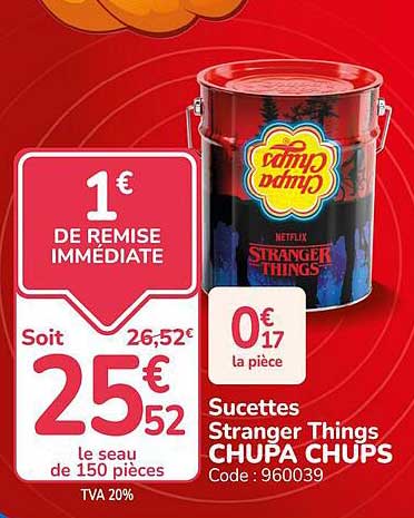 Sucettes Stranger Things CHUPA CHUPS