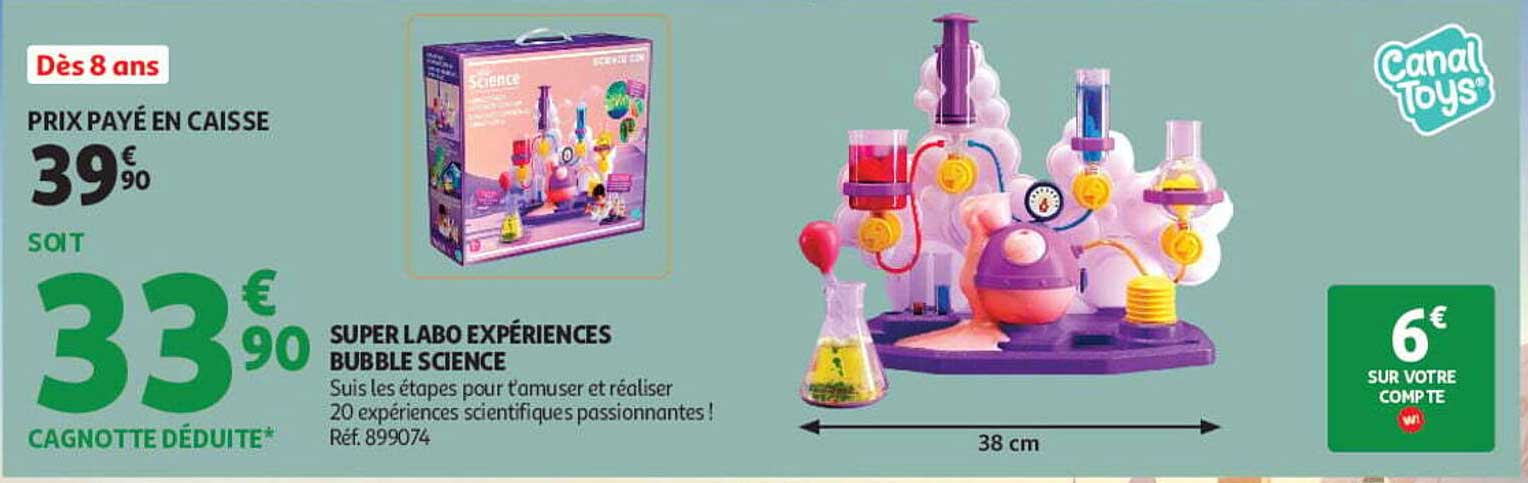 SUPER LABO EXPÉRIENCES BUBBLE SCIENCE