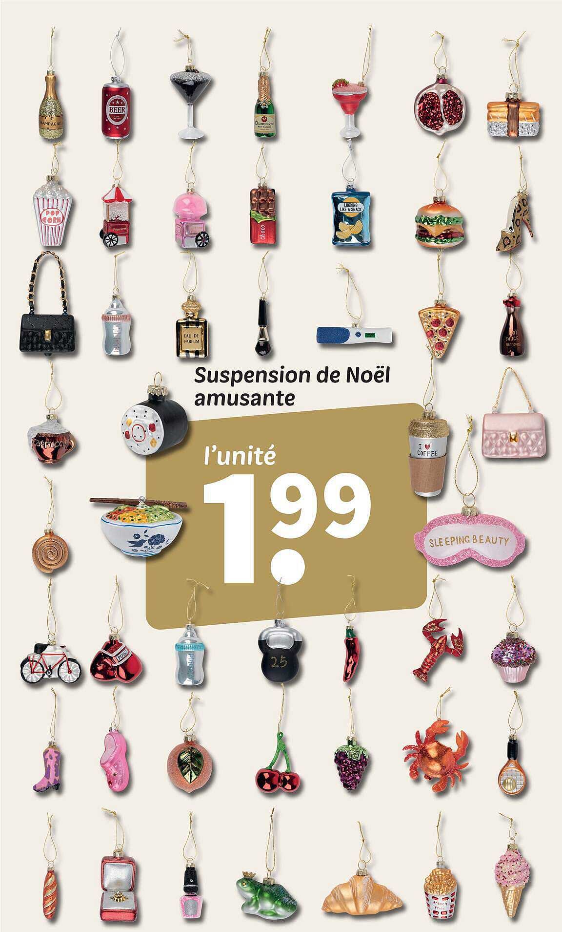 Suspension de Noël amusante