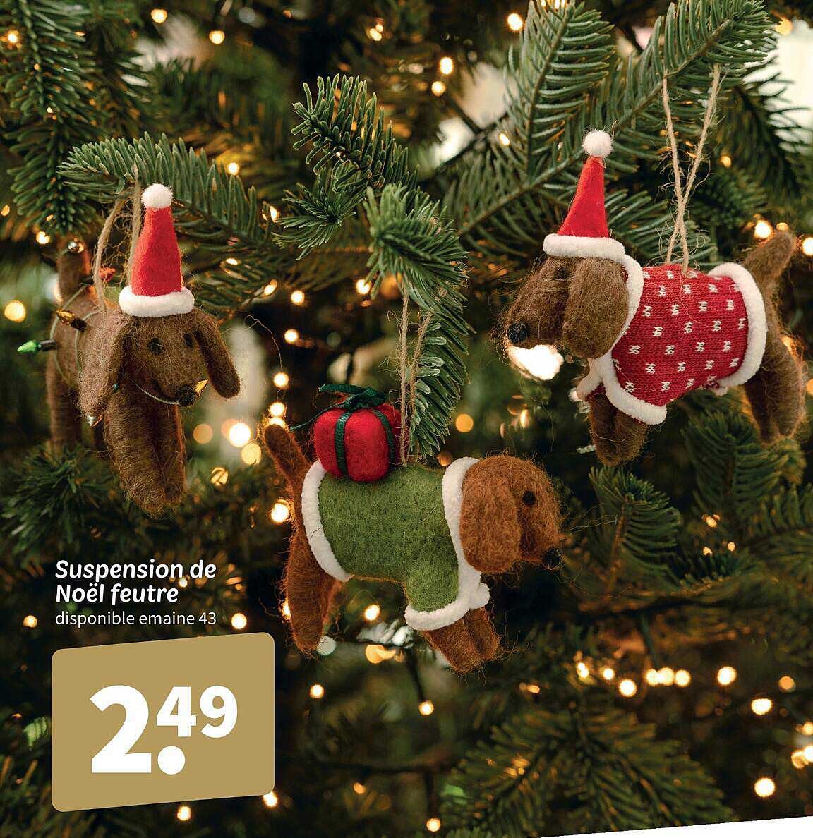 Suspension de Noël feutre