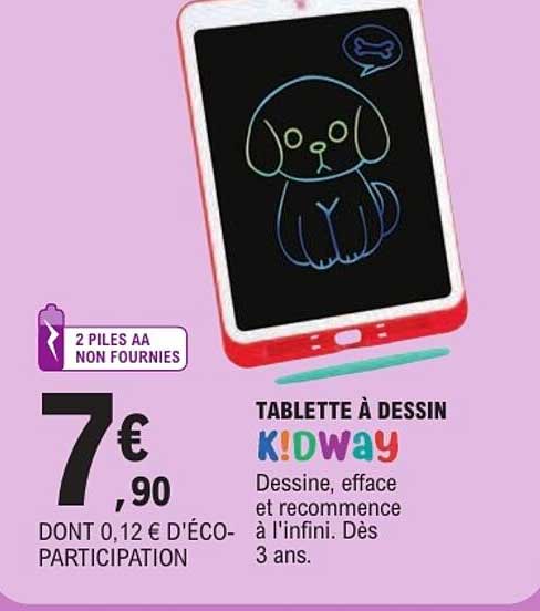 TABLETTE À DESSIN KIDWAY