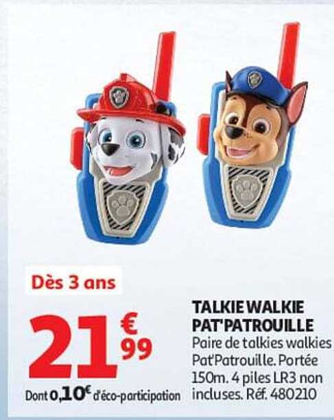 TALKIE WALKIE PAT'PATROUILLE