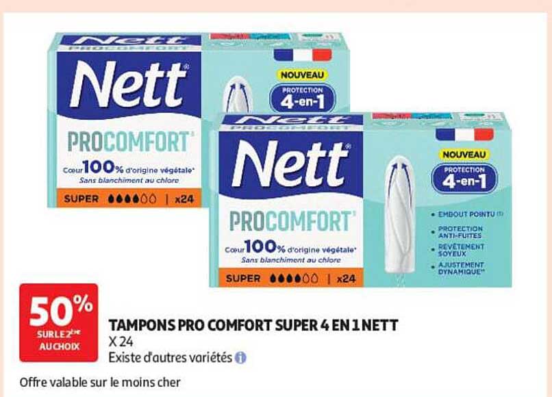 TAMPONS PRO COMFORT SUPER 4 EN 1 NETT X 24