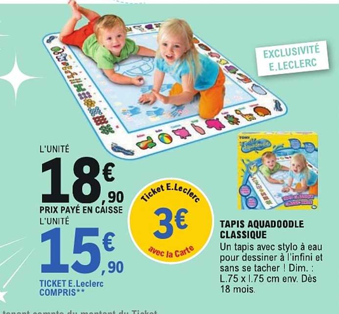 TAPIS AQUADOODLE CLASSIQUE
