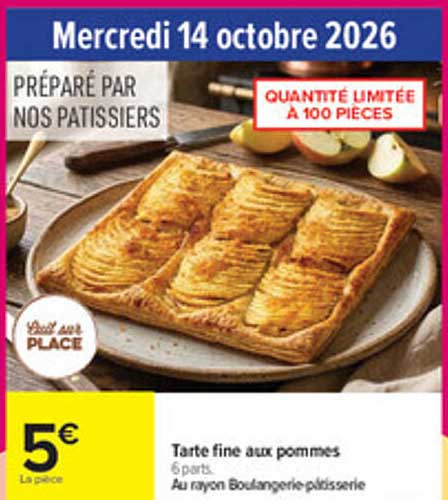 Tarte fine aux pommes