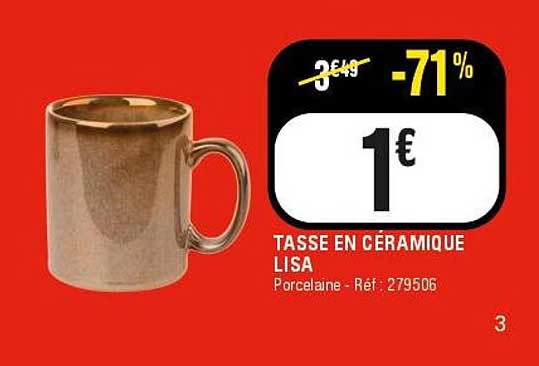 TASSE EN CÉRAMIQUE LISA