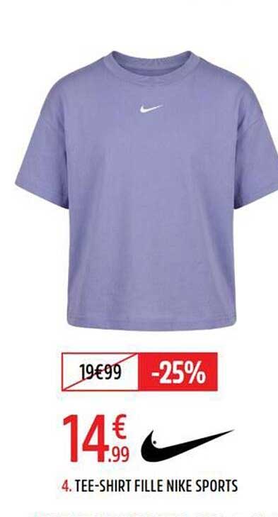 TEE-SHIRT FILLE NIKE SPORTS