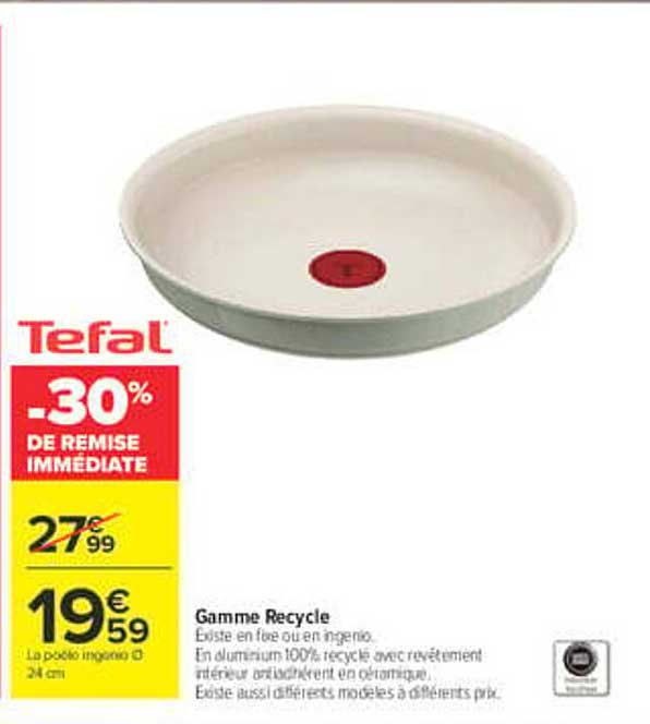 Tefal -30% de remise immédiate