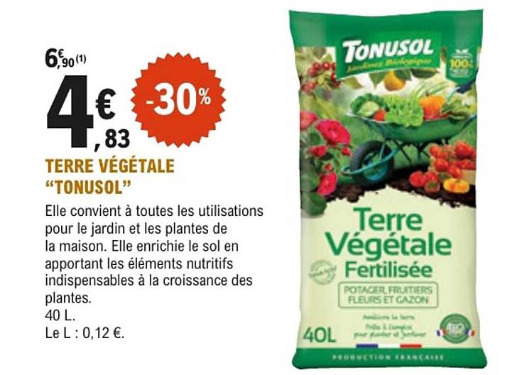 TERRE VÉGÉTALE "TONUSOL"