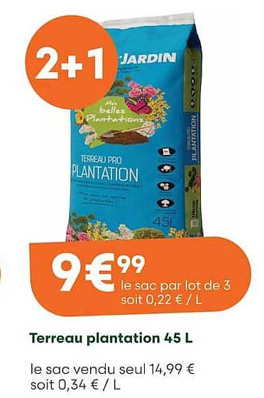 Terreau plantation 45 L