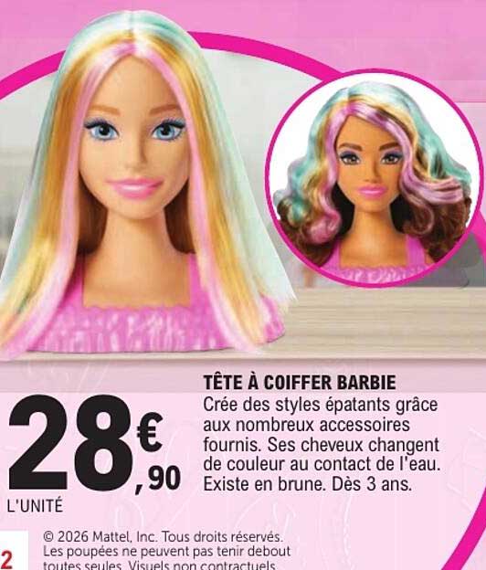 TÊTE À COIFFER BARBIE
