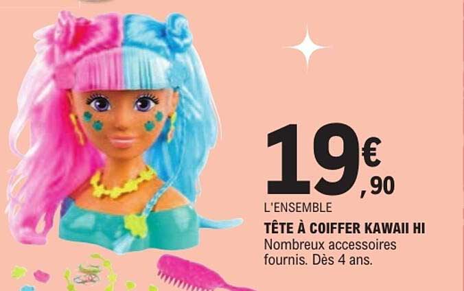TÊTE À COIFFER KAWAII HI
