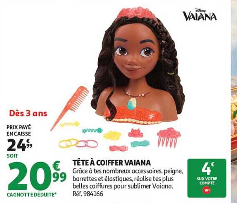 TÊTE À COIFFER VAIANA