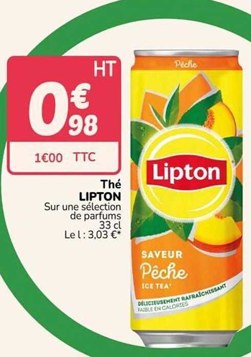 Thé LIPTON Sur une sélection de parfums 33 cl Le l : 3,03 €*