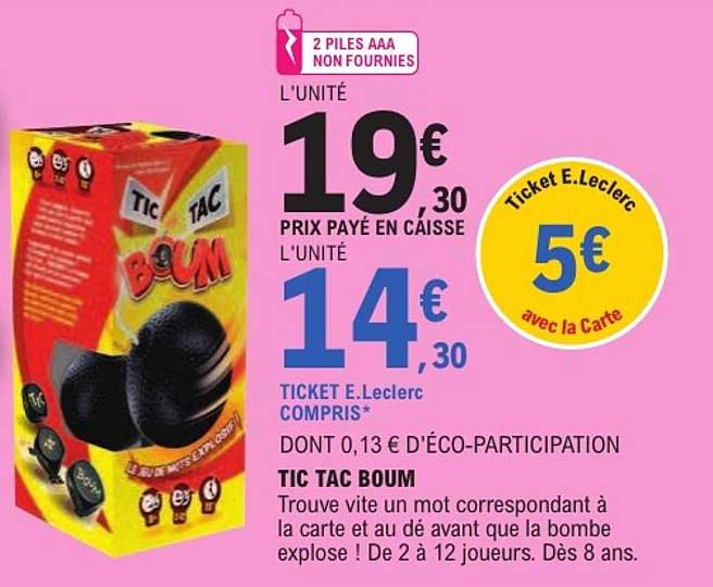 TIC TAC BOUM
