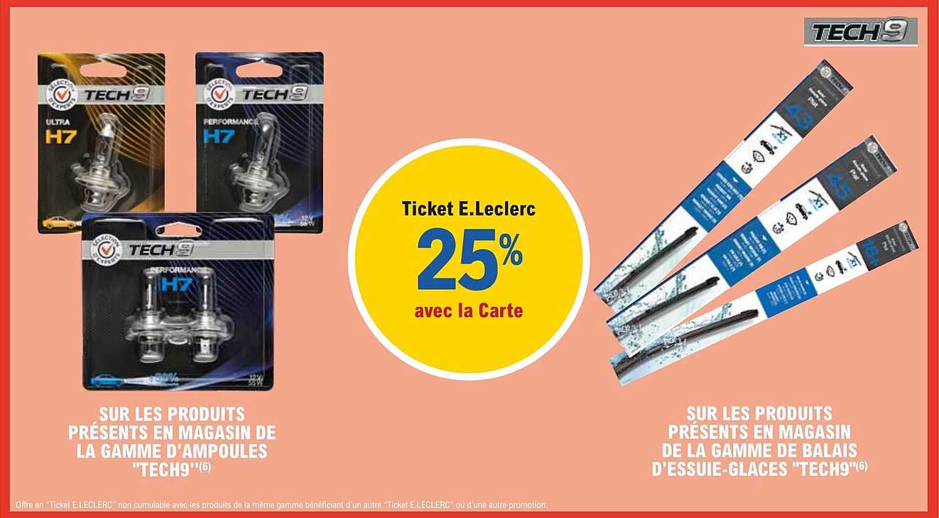 Ticket E.Leclerc 25% avec la Carte
