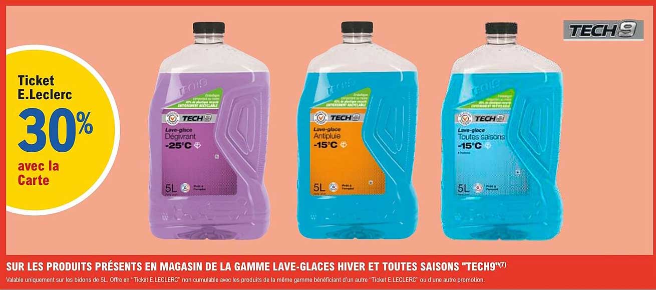 Ticket E.Leclerc 30% avec la Carte