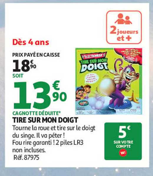 TIRE SUR MON DOIGT