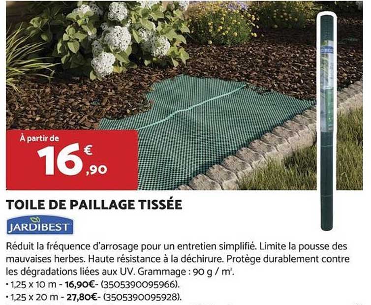 TOILE DE PAILLAGE TISSÉE