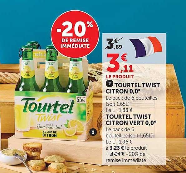 TOURTEL TWIST CITRON 0,0°