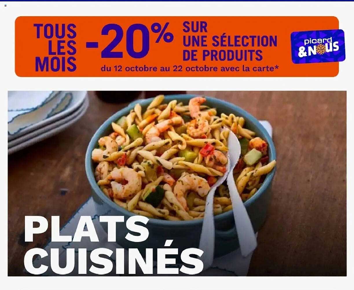 TOUS LES MOIS -20% SUR UNE SÉLECTION DE PRODUITS