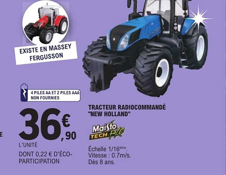 TRACTEUR RADIOCOMMANDÉ "NEW HOLLAND"