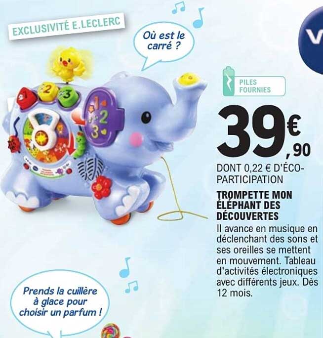 TROMPETTE MON ÉLÉPHANT DES DÉCOUVERTES