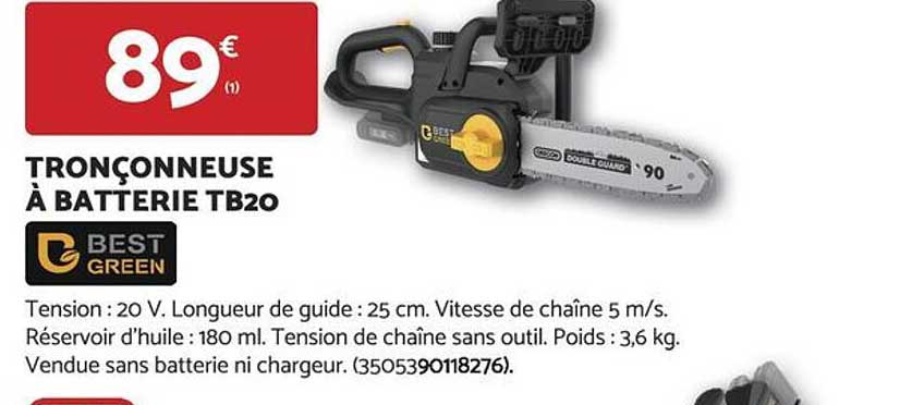 TRONCONNEUSE À BATTERIE TB20
