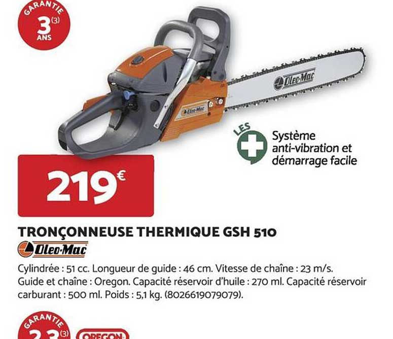 TRONÇONNEUSE THERMIQUE GSH 510