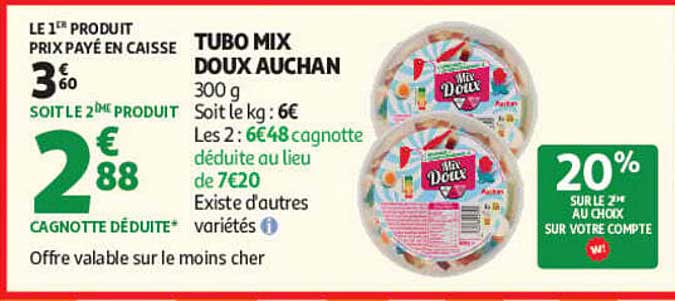 TUBO MIX DOUX AUCHAN
