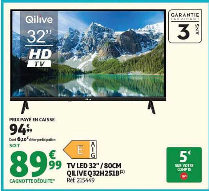 TV LED 32'' / 80CM QILIVE Q32H251B(1)