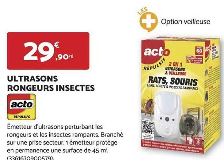 ULTRASONS RONGEURS INSECTES