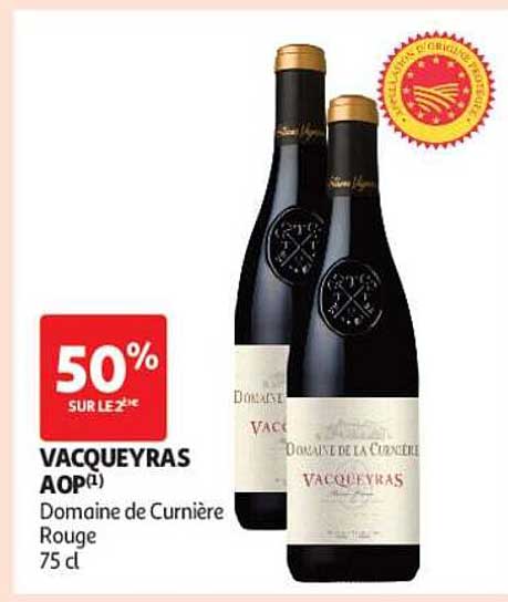 VACQUEYRAS AOP(1) Domaine de Curnière Rouge 75 cl