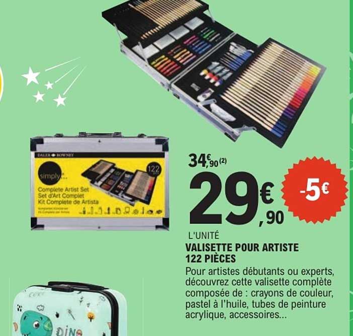 VALISETTE POUR ARTISTE 122 PIÈCES
