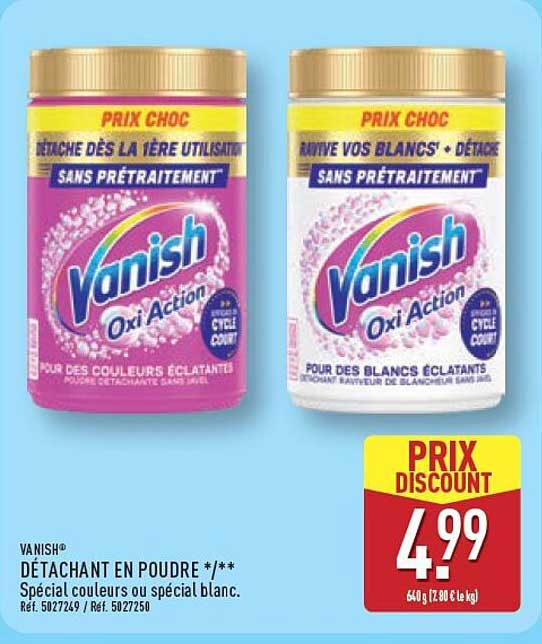 Vanish Détachant en poudre
