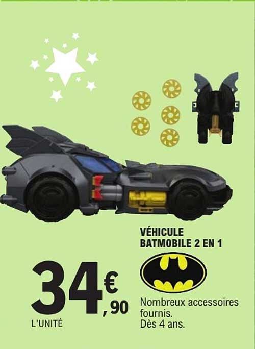 VÉHICULE BATMOBILE 2 EN 1