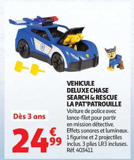 VEHICULE DELUXE CHASE SEARCH & RESCUE LA PAT'PATROUILLE