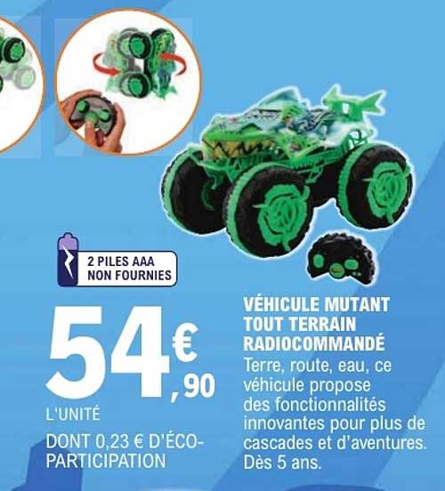 VÉHICULE MUTANT TOUT TERRAIN RADIOCOMMANDÉ
