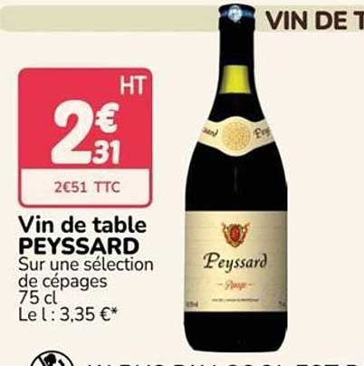 Vin de table PEYSSARD