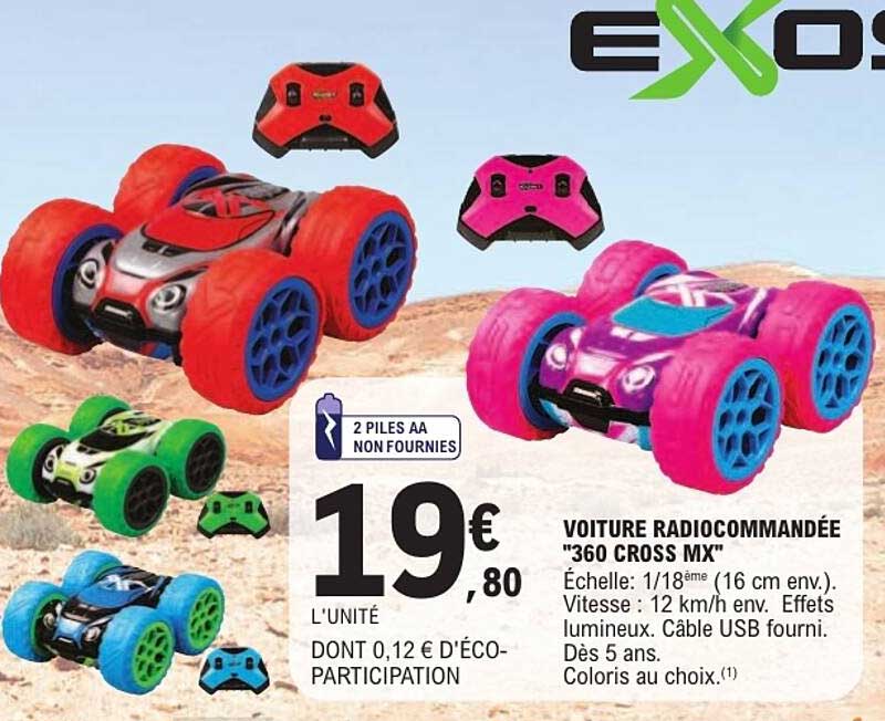 VOITURE RADIOCOMMANDÉE "360 CROSS MX"