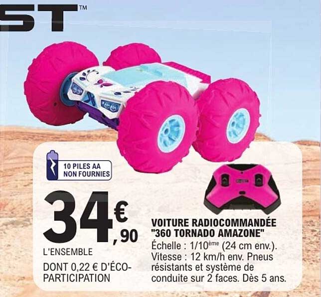 VOITURE RADIOCOMMANDÉE "360 TORNADO AMAZONE"