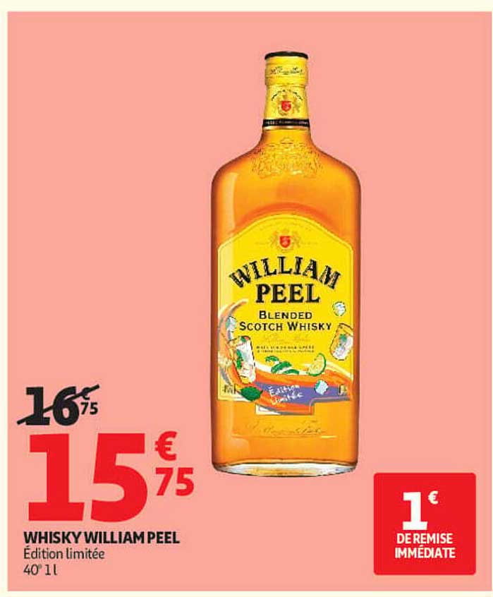 WHISKY WILLIAM PEEL Édition limitée 40° 1 l