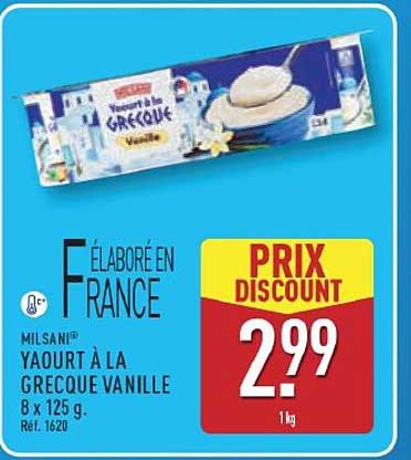 YAOURT À LA GRECQUE VANILLE