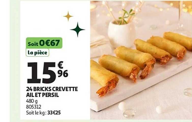 24 BRICKS CREVETTE AIL ET PERSIL