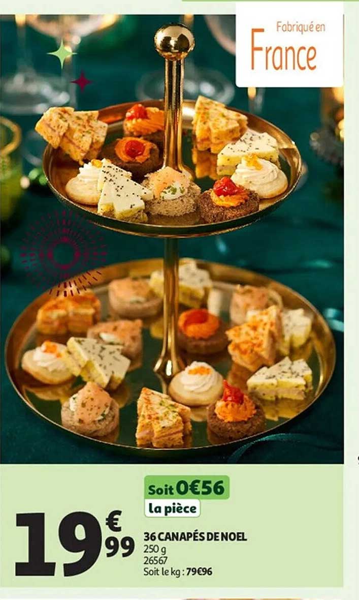 36 CANAPÉS DE NOEL