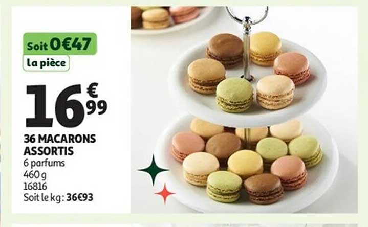 36 MACARONS ASSORTIS